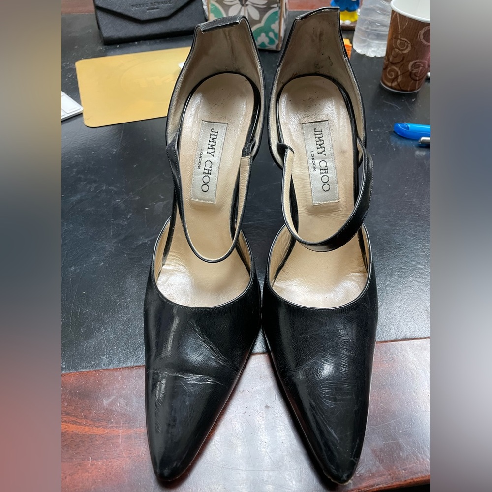 Jimmy Choo heels, work a few times, great condition